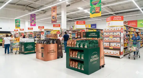 Publicidad en punto de venta (PDV) portapendones