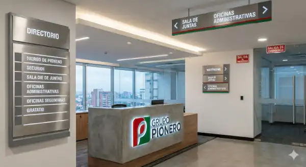 Señalización y oficinas portapendones